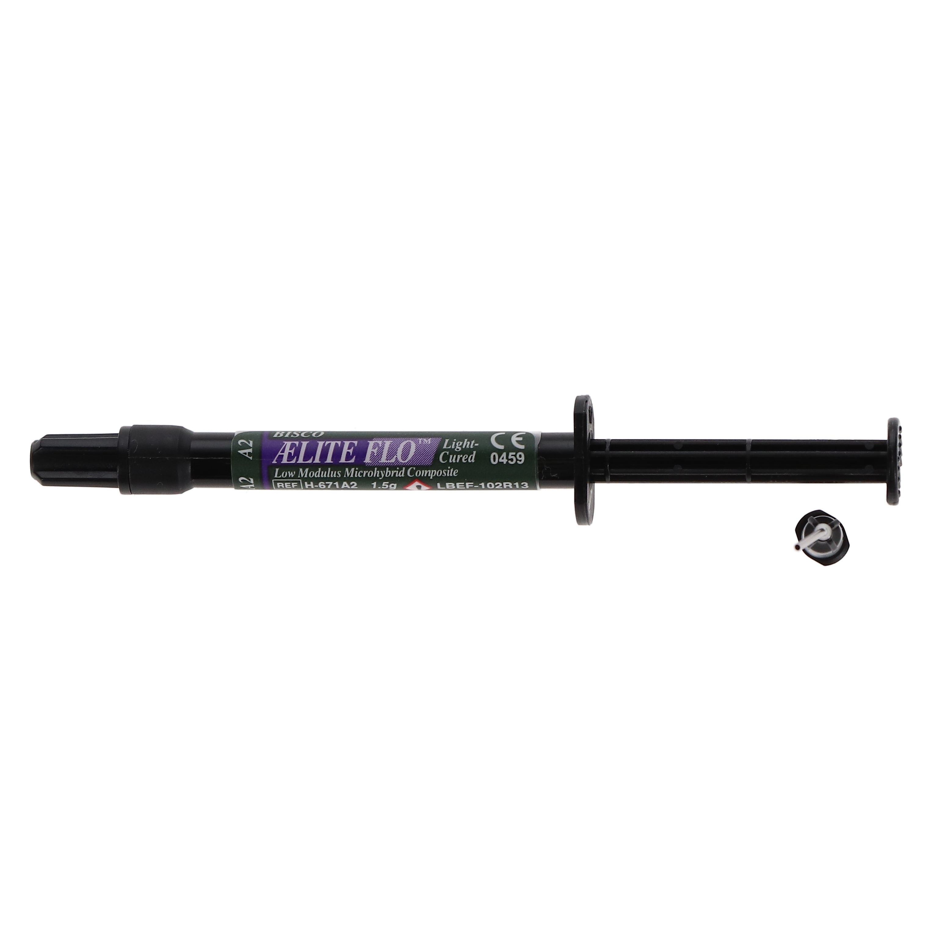 Bisco H671A2F AEliteFlo Light Cure Low Modulus Composite Syringe A2 1.5 Gm EXP Feb 2023 Bisco H671A2F AEliteFlo Light Cure Low Modulus Composite Syringe A2 1.5 Gm EXP Feb 2023